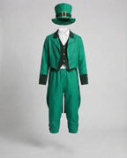Men's elegant Leprechaun costume with cheerful hat and detailed Fashion Glam jacket Fashion Glam