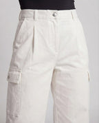 Women's high-waisted wide pleat palazzo pants with loose silhouette Fashion Glam