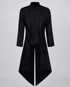 Men's tailcoat with high collar and elegant details Fashion Glam