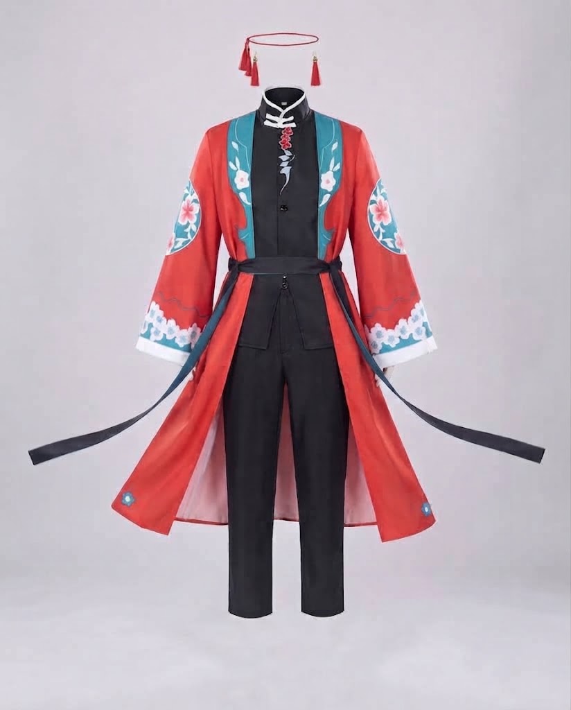 Ladies traditional costume set with elaborate embellishments and matching accessories Fashion Glam