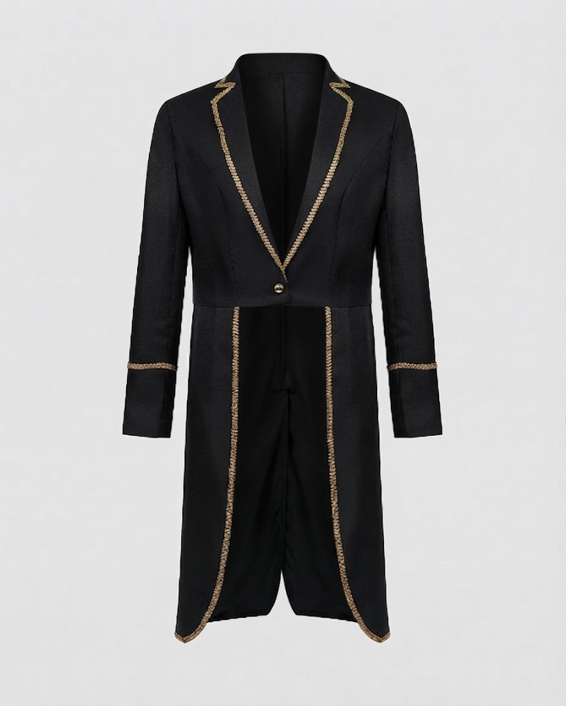 Ladies elegant tailcoat with ornate decorations Fashion Glam
