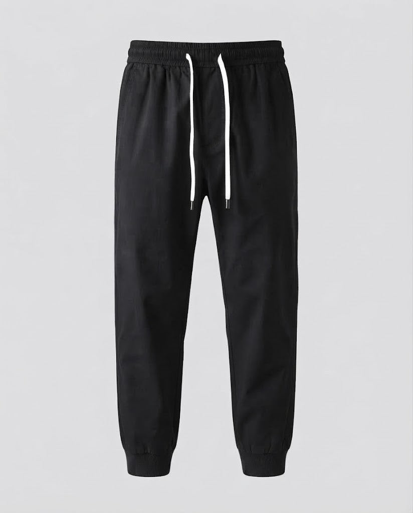Men's Lightweight Elastic Jogger Pants with Drawstring and Ankle Hem Fashion Glam