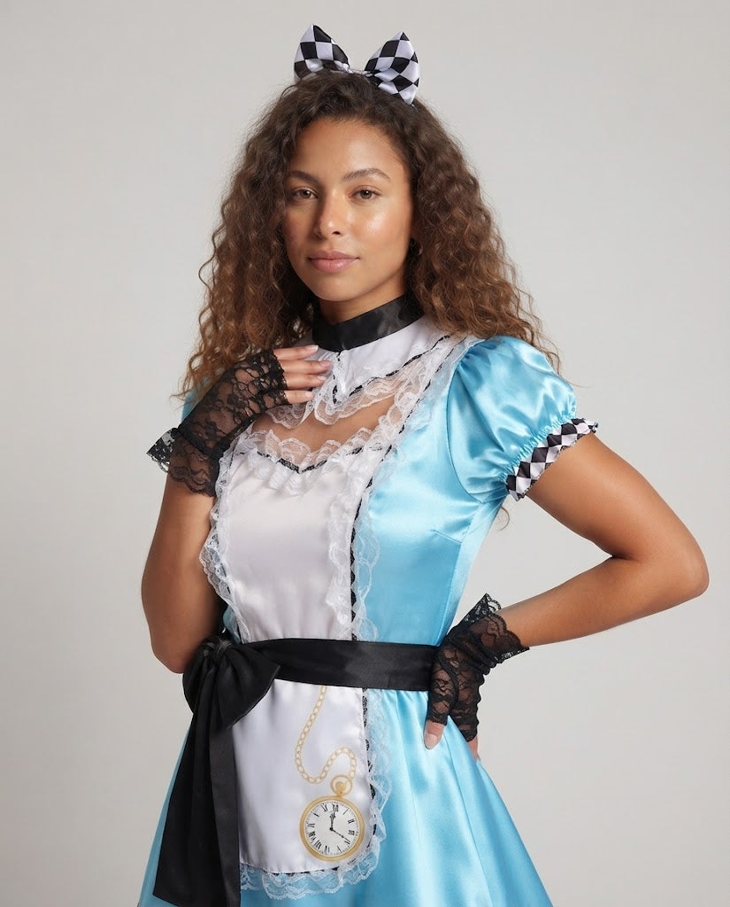 Women’s imaginative costume as Alice in Wonderland Fashion Glam