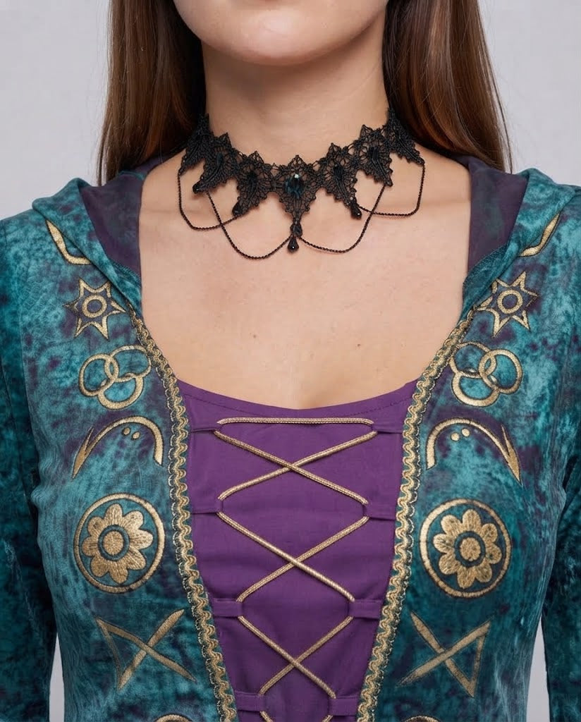 Women's fantastic low costume with filigree details Fashion Glam