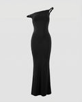 Elegant evening dress asymmetrical in mermaid style-Fashion Glam