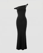 Elegant evening dress asymmetrical in mermaid style-Fashion Glam