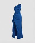 Elegant evening dress one-shouldered-Fashion Glam