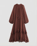 Elegant Maxi Dress for Women with Ruffles-Fashion Glam