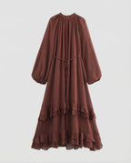 Elegant Maxi Dress for Women with Ruffles-Fashion Glam