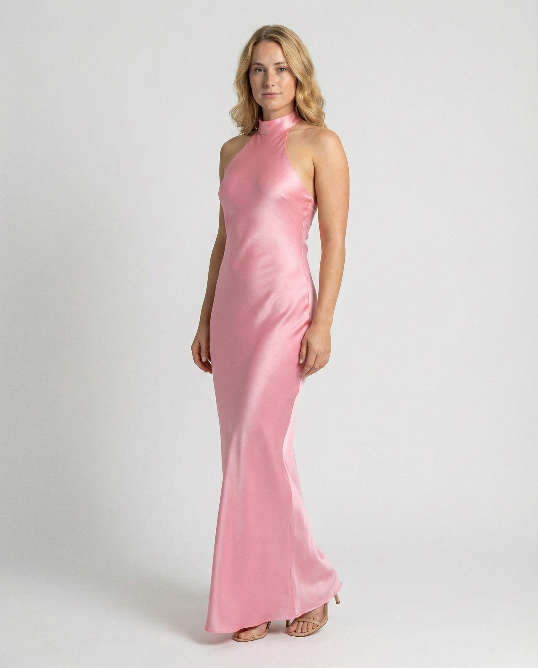 Elegant Maxi Dress Women Satin-Fashion Glam