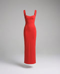 Elegant midi dress with spaghetti straps-Fashion Glam
