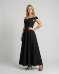 Elegant Off-Shoulder Evening Dress-Fashion Glam