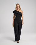 Elegant off-shoulder jumpsuit with ruffle-Fashion Glam