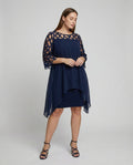 Elegant plus size midi dress-Fashion Glam