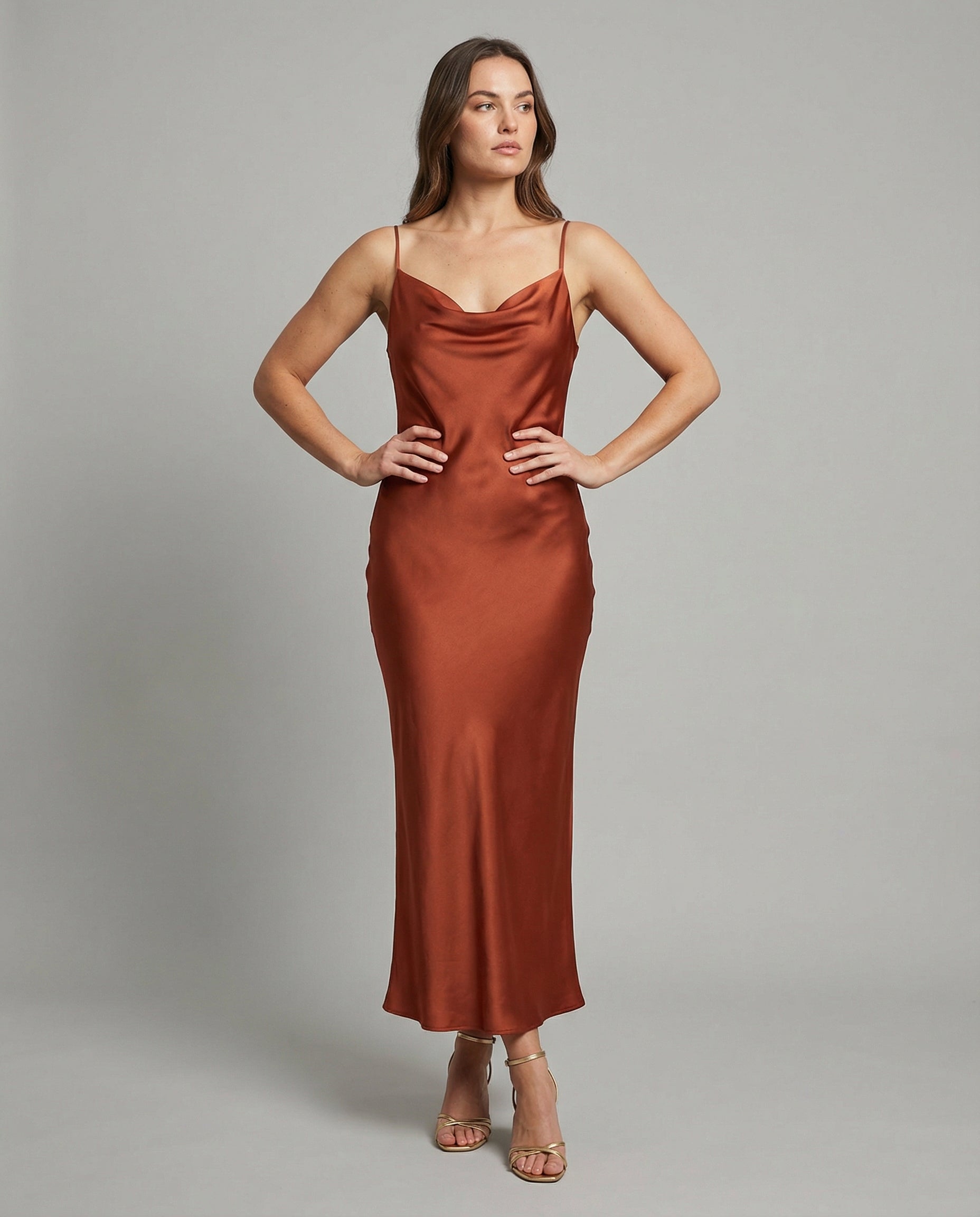 Elegant Satin Dress Women-Fashion Glam