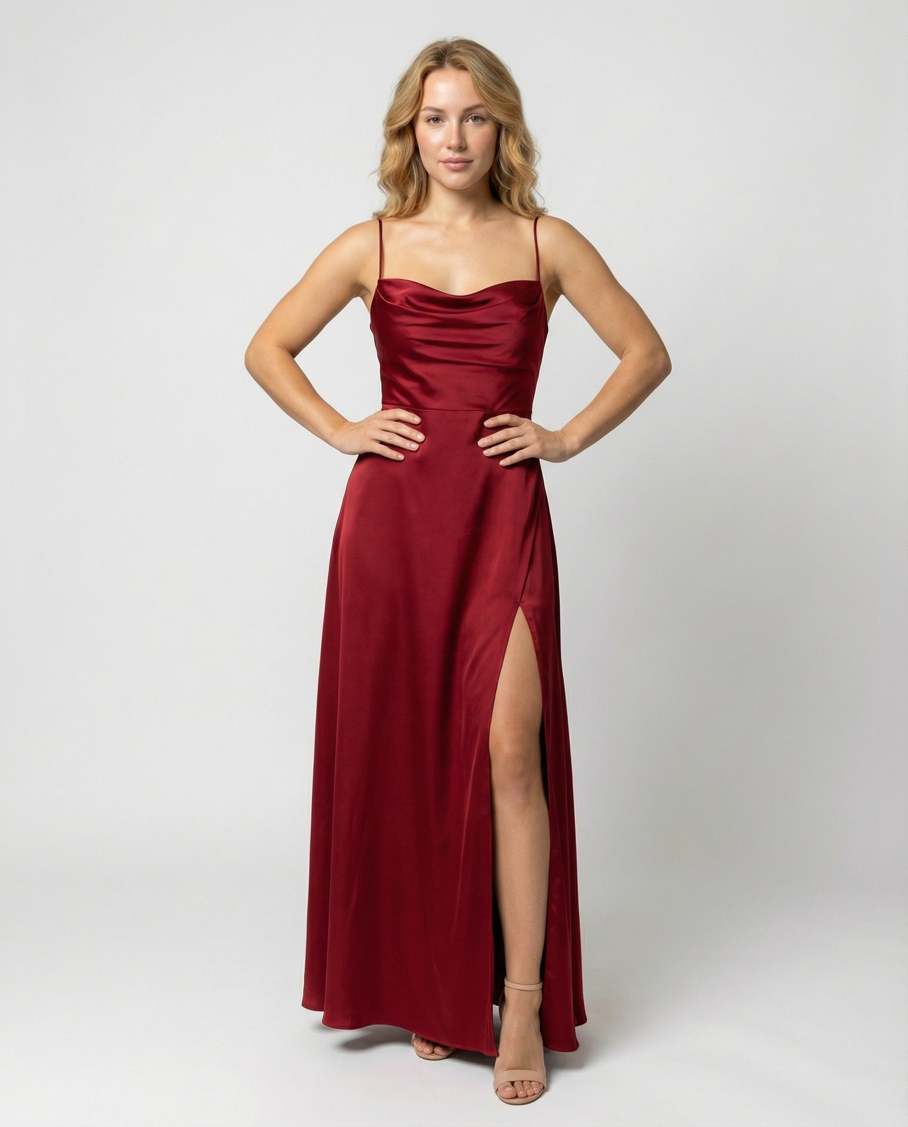 Elegant Silk Maxi Dress Women-Fashion Glam
