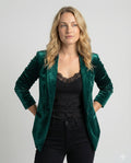 Elegant Velvet Blazer Women's Jacket-Fashion Glam