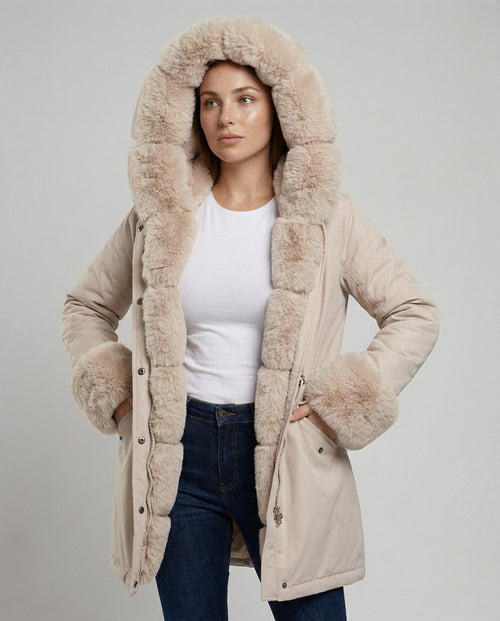 Elegant Women's Faux Fur Jacket-Fashion Glam