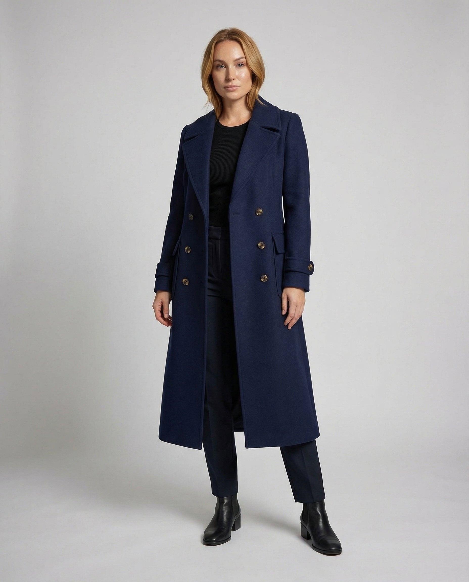 Elegant Wool Coat Women-Fashion Glam