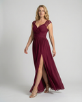 Evening dress women V-neck-Fashion Glam