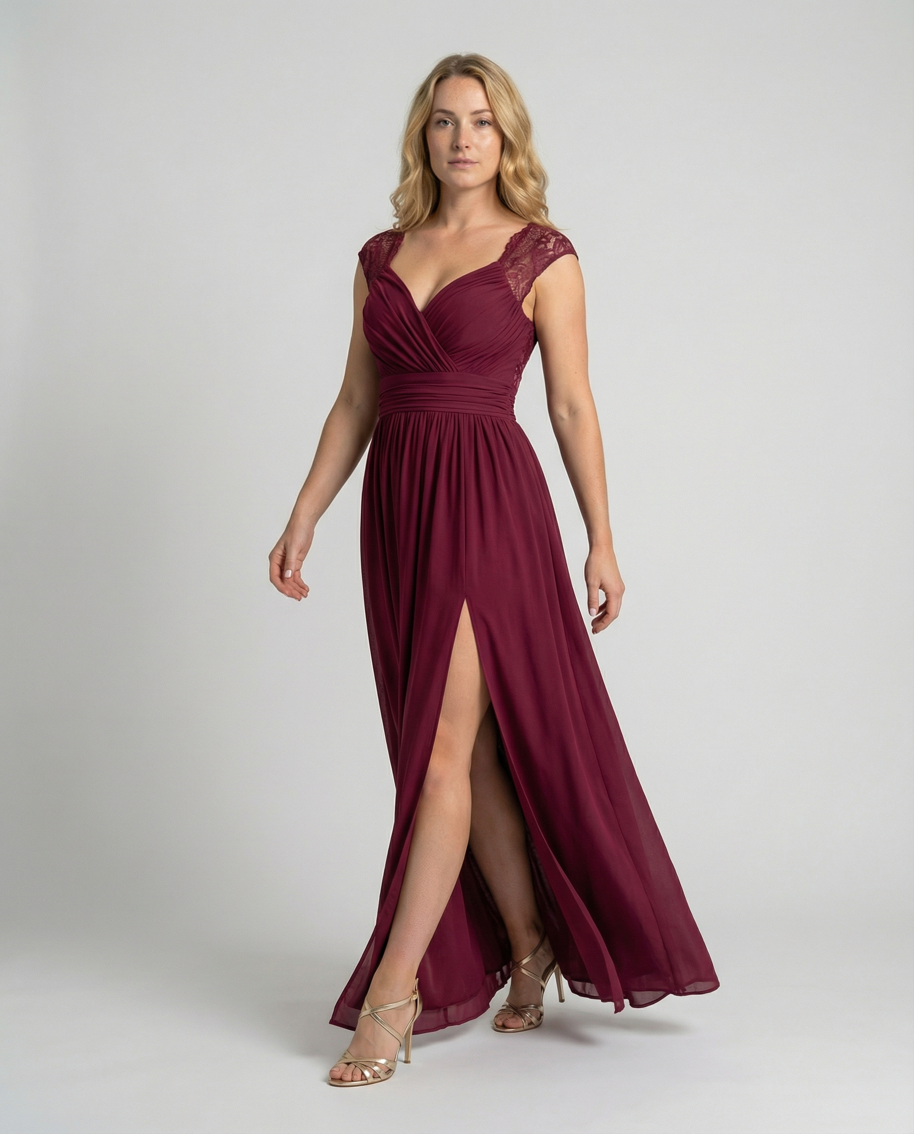 Evening dress women V-neck-Fashion Glam