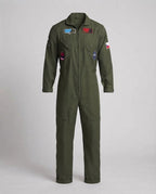 Men's flight suit with practical pockets and authentic details Fashion Glam