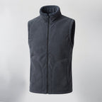 Men's Warm Thermal Fleece Vest with Sherpa Inner Lining, Stand Collar and Hidden Side Pockets Fashion Glam