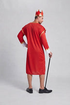 Men's Royal Costume with Elaborate Cape and Crown Fashion Glam