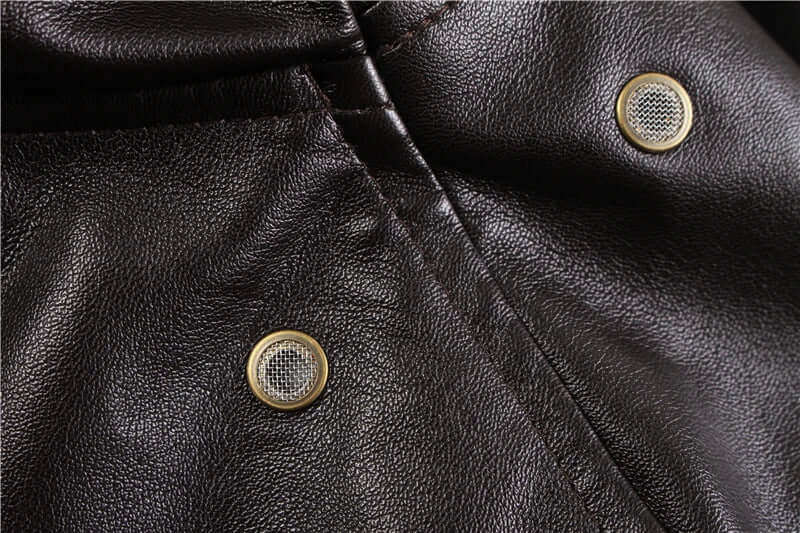 Fashion Glam | Men's Leather Jacket with Practical Pockets