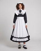 Women's costume dress with ruffle details and elegant accessories Fashion Glam
