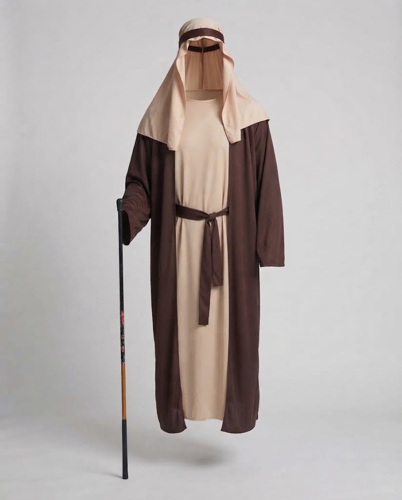 Men's traditional biblical garment with detailed Fashion Glam cloak Fashion Glam