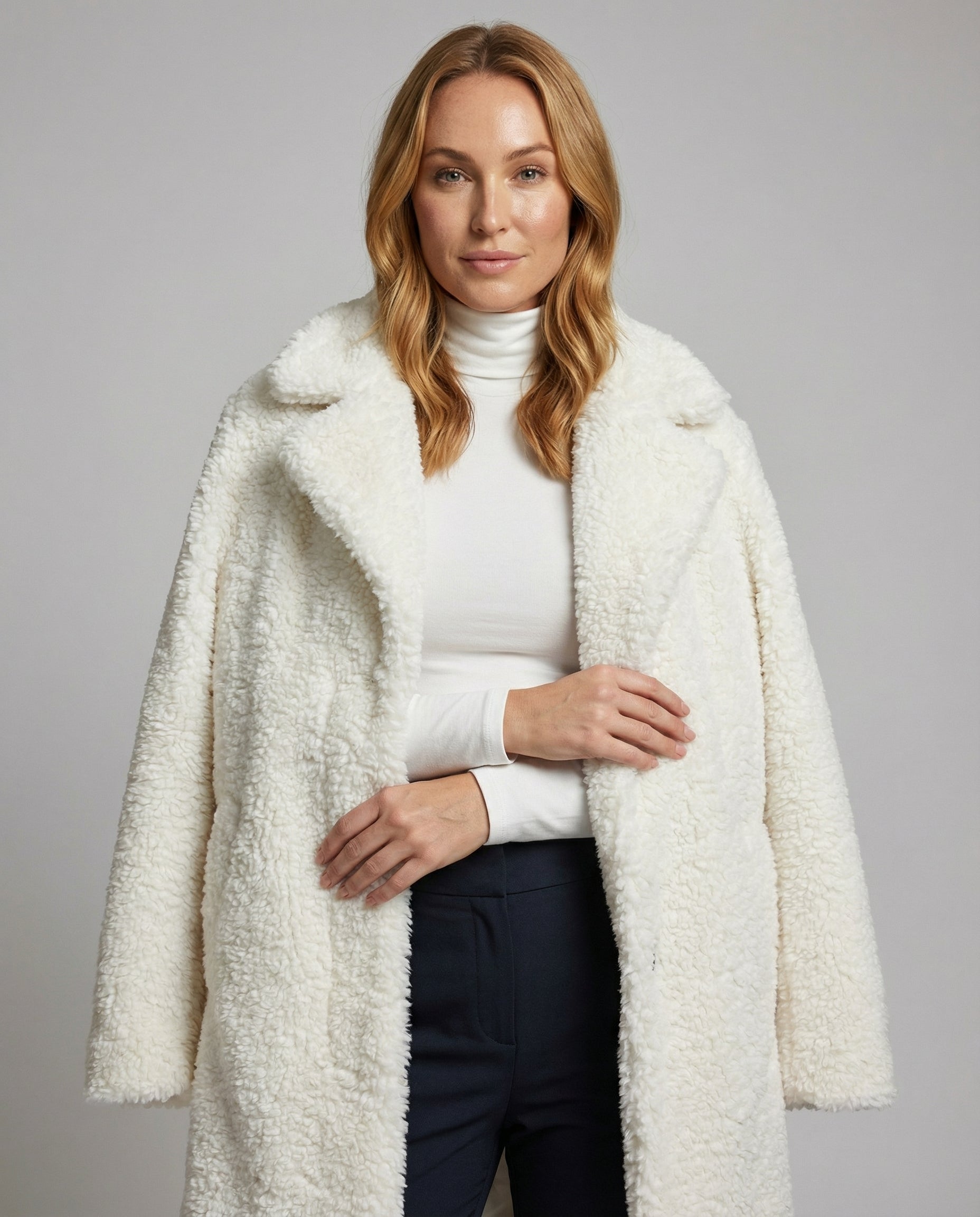 Faux Fur Winter Jacket Women-Fashion Glam