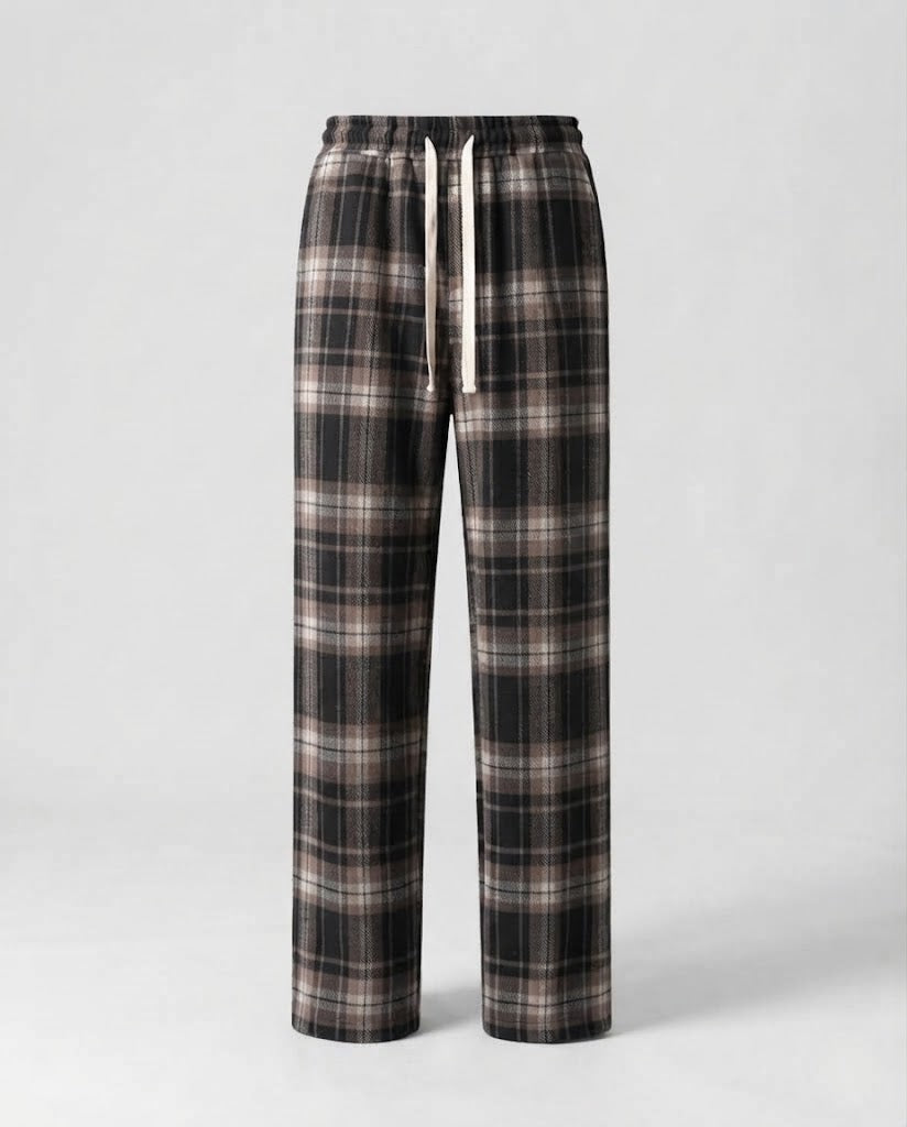Women Comfortable Checked Pants Fashion Glam
