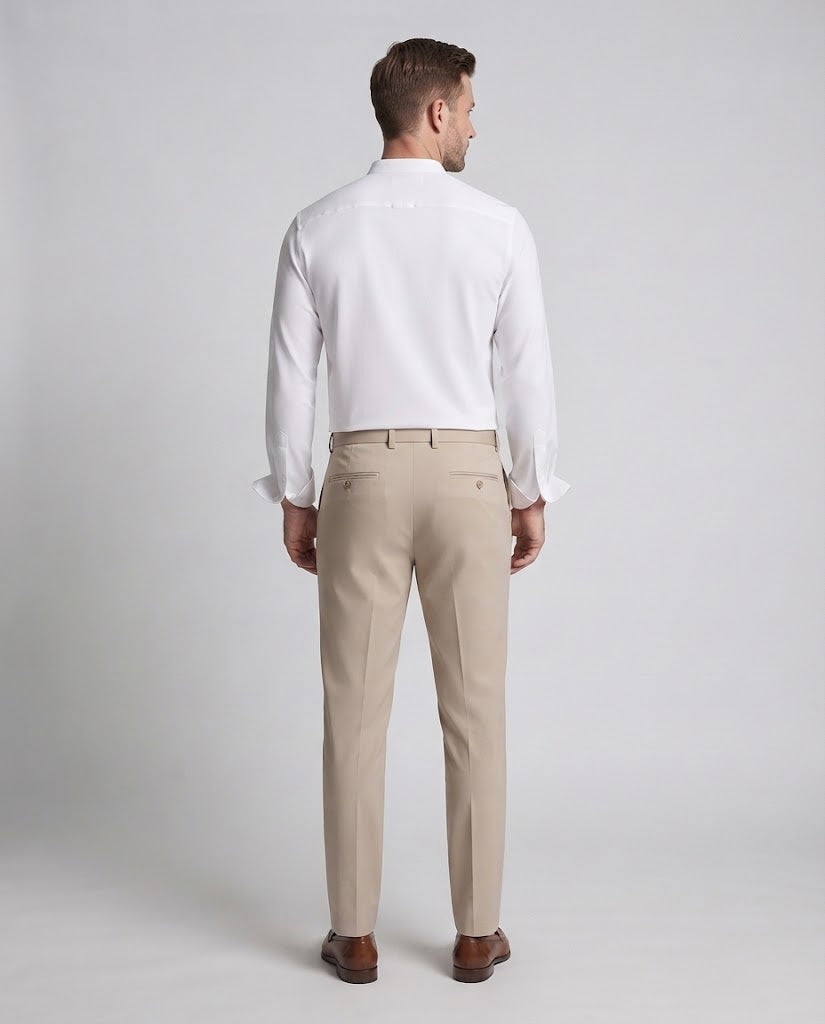 Men's shirt with stand-up collar and concealed button placket Fashion Glam