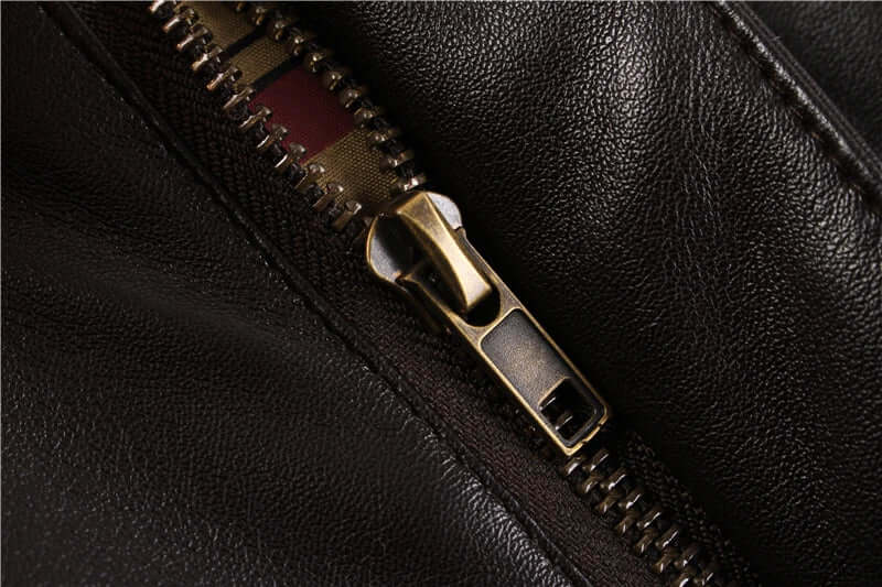 Fashion Glam | Men's Leather Jacket with Practical Pockets