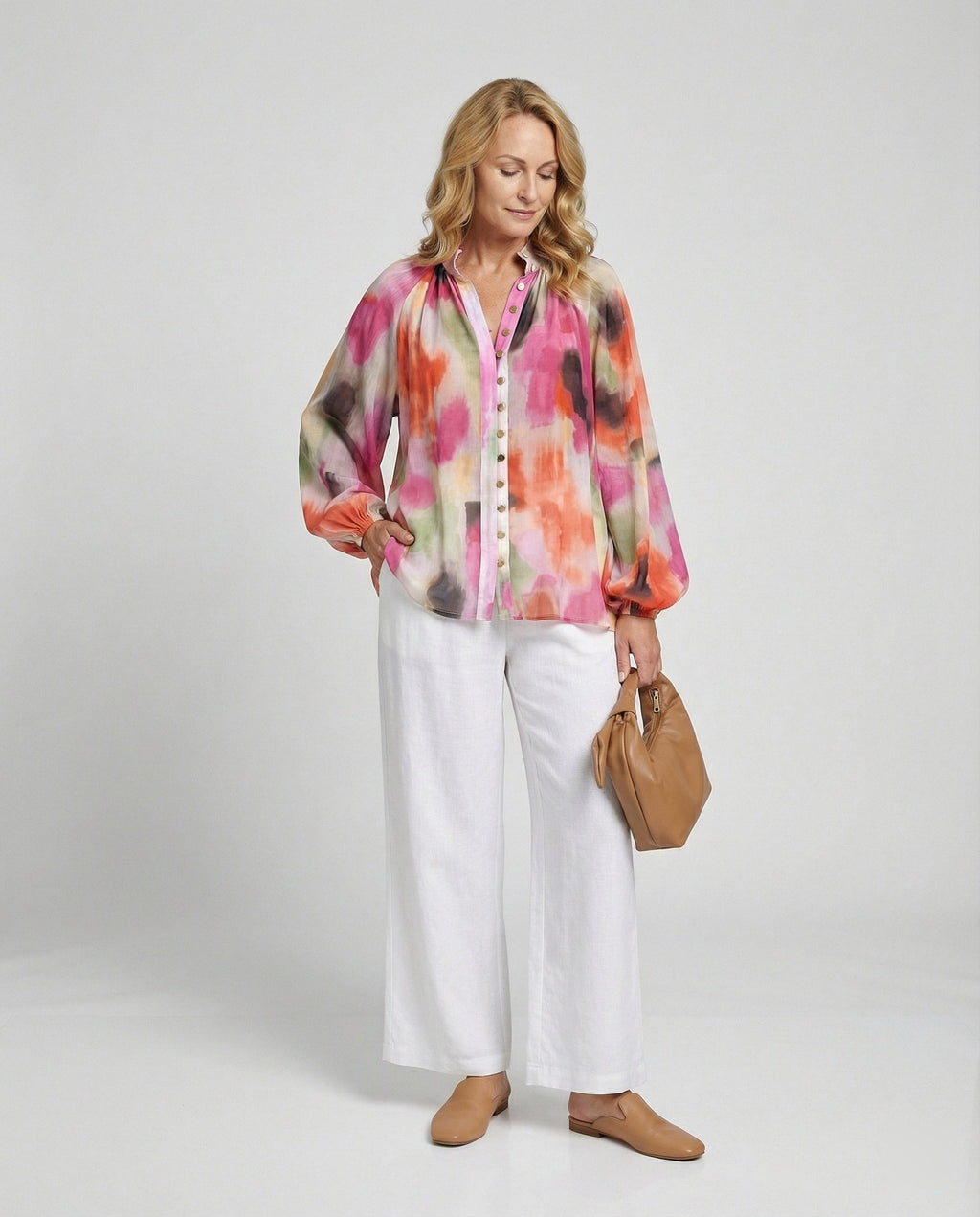 Women's Chiffon Blouse Top Elegant