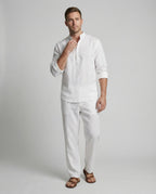 Elegant Linen Shirt with Collar
