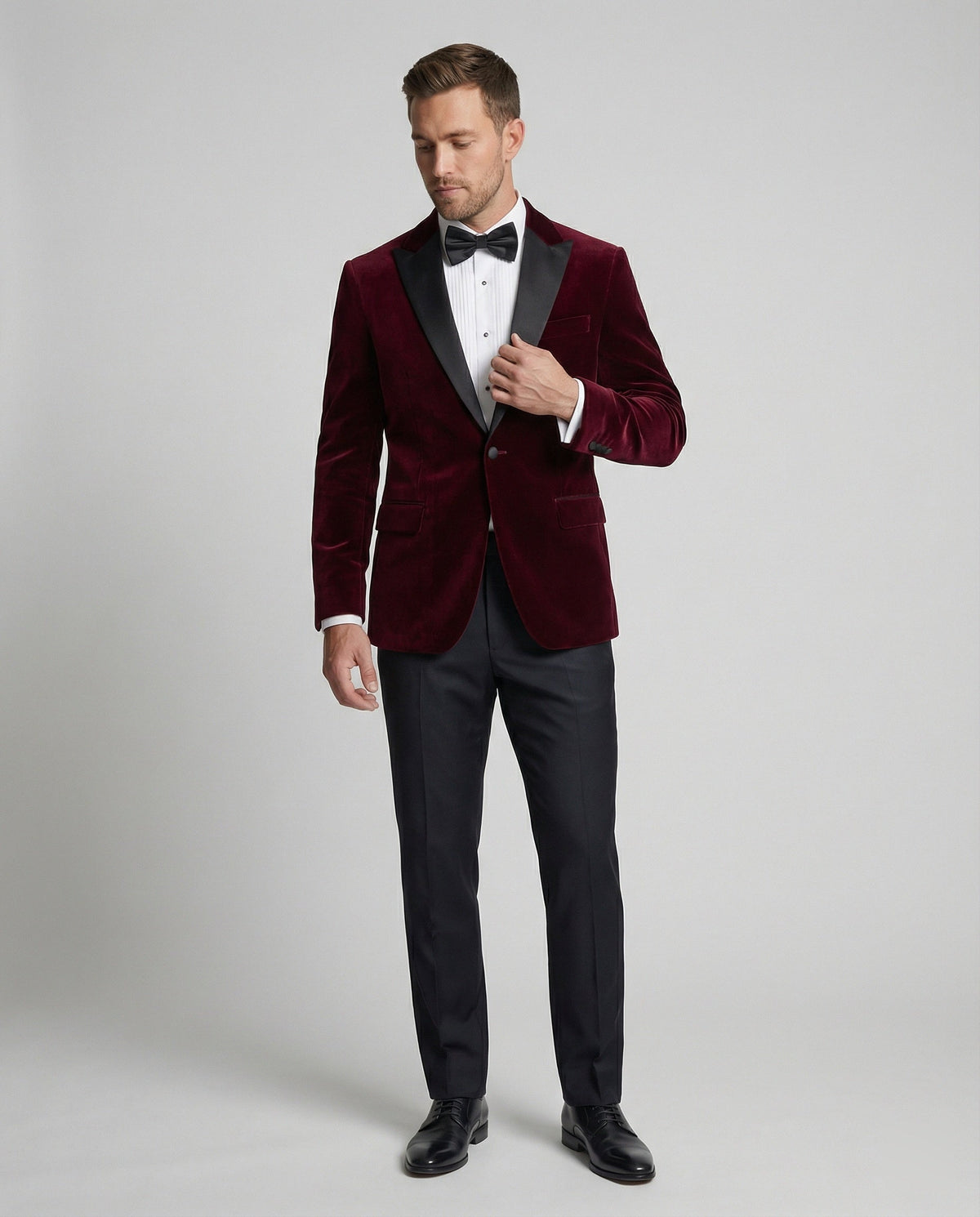 Fashion Glam | Men's Summer Jacket with Slim Fit and Contrasting Lapel