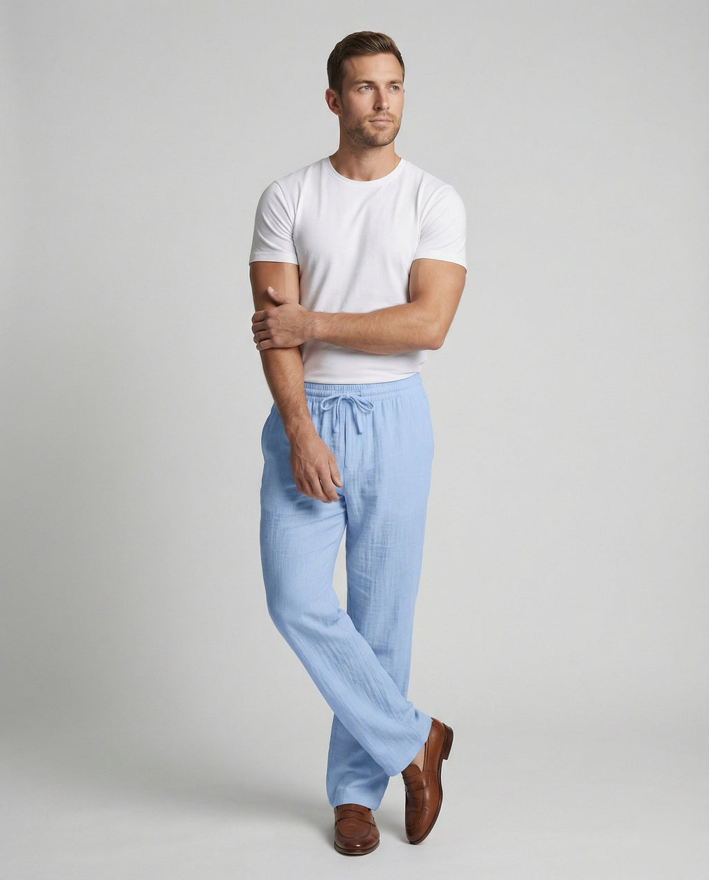 Men's Casual Linen Pants Fashion Glam