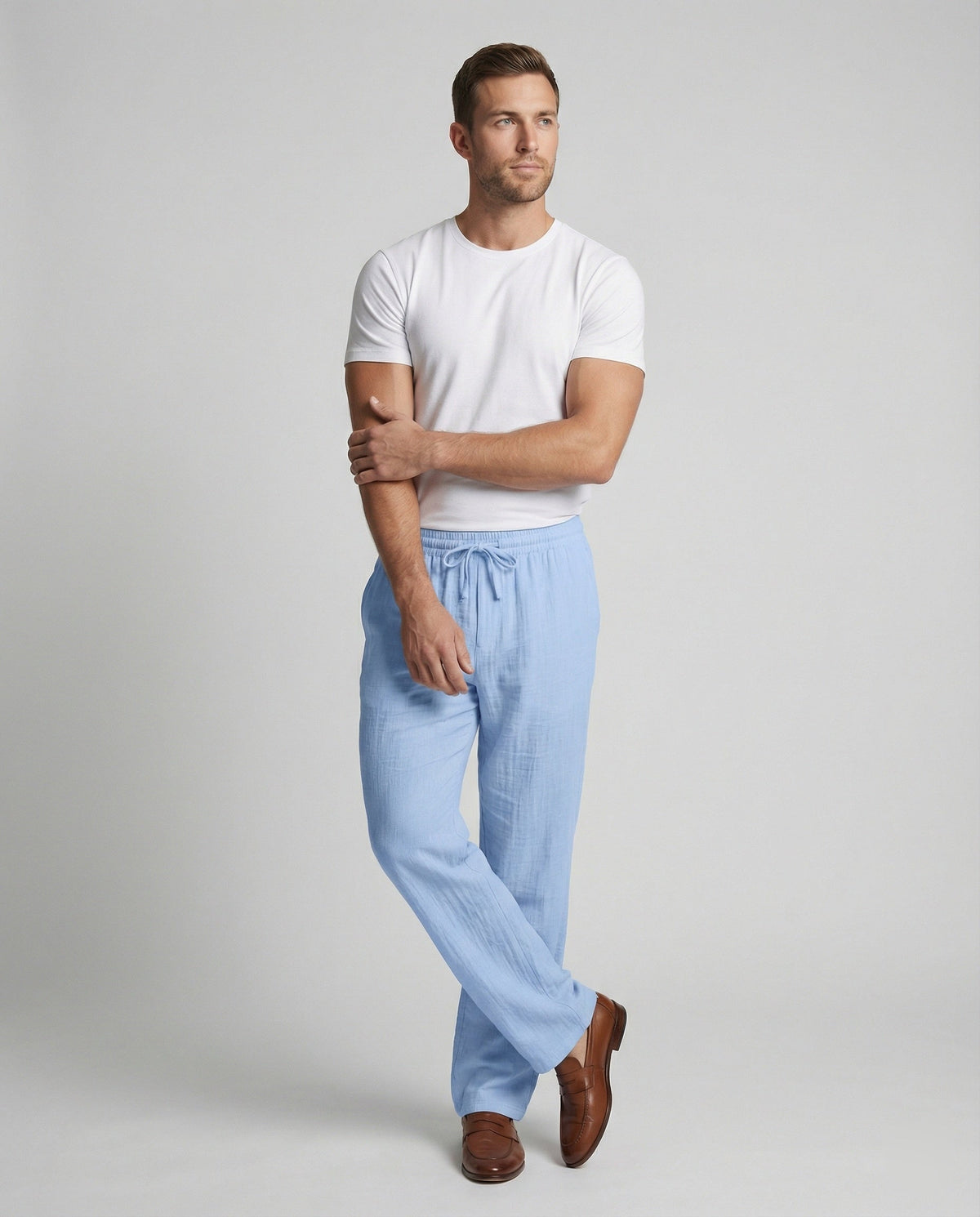 Men's Casual Linen Pants Fashion Glam