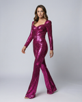 Glamorous sequin jumpsuit women-Fashion Glam