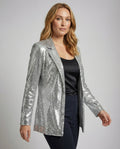 Glamorous Sequin Lapel Blazer-Fashion Glam