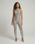 Halter Patchwork Jumpsuit-Fashion Glam