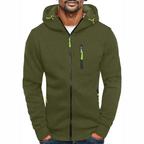 Fashion Glam | Men's Hoodie with Zipper Black Hoodie