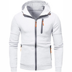 Fashion Glam | Men's Hoodie with Zipper Black Hoodie