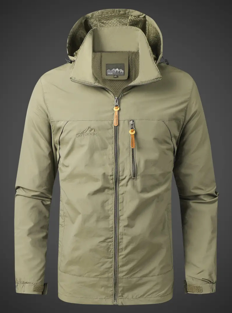Fashion Glam | Men's Waterproof Rain Jacket Breathable