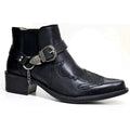 Fashion Glam | Men's Western Boots Black Leather
