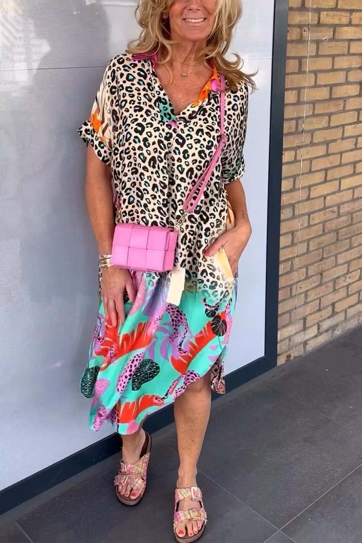 Amanda - Relaxed Leopard Dress