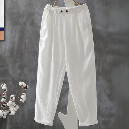 KARLI - COMFORTABLE COTTON TROUSERS