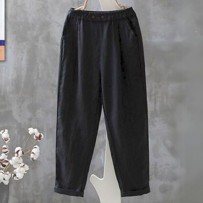 KARLI - COMFORTABLE COTTON TROUSERS